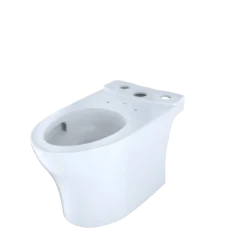 TOTO Aquia IV Elongated Skirted Toilet Bowl with CEFIONTECT, Cotton White, Vitreous China, CT446CEGN#01