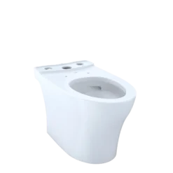 TOTO Aquia IV Elongated Skirted Toilet Bowl with CEFIONTECT, Cotton White, Vitreous China, CT446CEGN#01