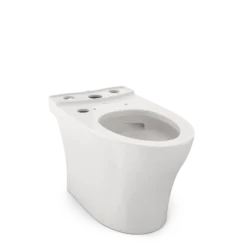 TOTO Aquia IV Elongated Universal Height Skirted Toilet Bowl with CEFIONTECT, WASHLET+ Ready, Colonial White, Vitreous China, CT446CEFGNT40#11