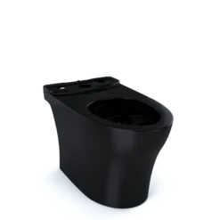 TOTO Aquia IV Elongated Universal Height Skirted Toilet Bowl, WASHLET+ Ready, Ebony, Vitreous China, CT446CEFNT40#51