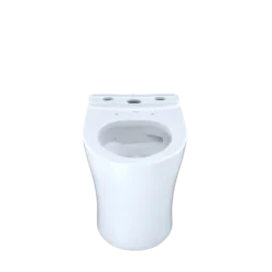 TOTO Aquia IV Elongated Universal Height Skirted Toilet Bowl with CEFIONTECT, Cotton White, Vitreous China, CT446CEFGN#01