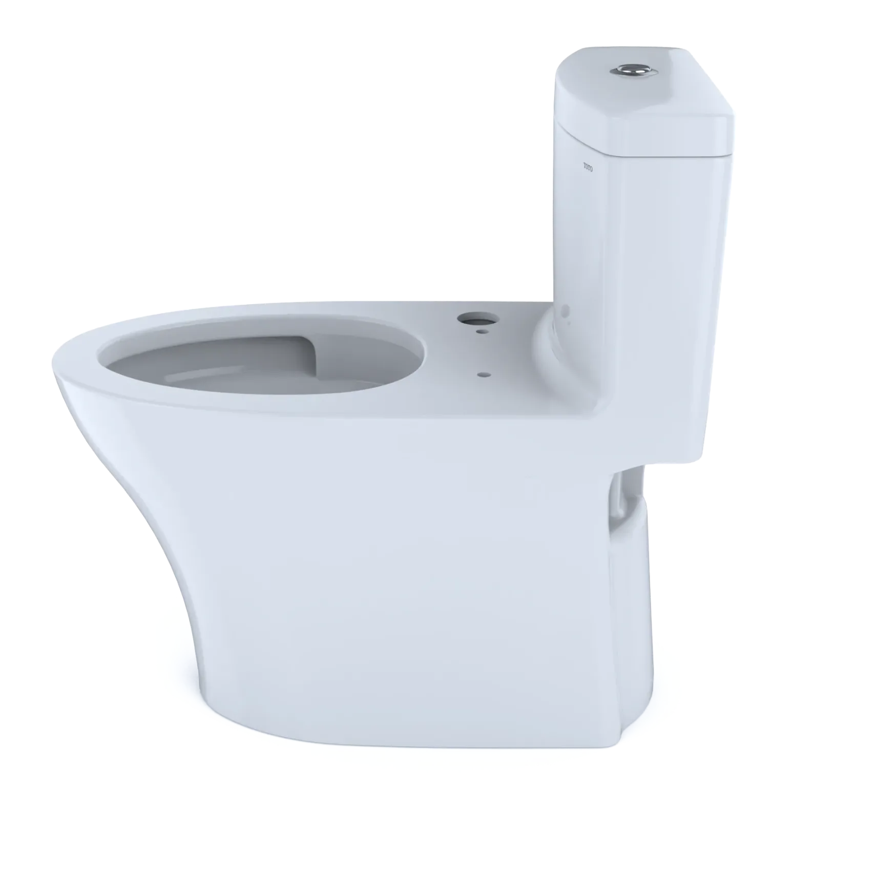 TOTO Aquia IV One-Piece Elongated Dual Flush 1.28 and 0.9 GPF WASHLET+ and Auto Flush Ready Toilet with CEFIONTECT, Cotton White, Vitreous China, CST646CEMFGNAT40#01