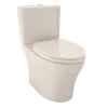 TOTO Aquia IV Two-Piece Elongated Dual Flush 1.28 and 0.9 GPF Universal Height Toilet with CEFIONTECT, WASHLET+ Ready, Sedona Beige, Vitreous China, MS446124CEMFGN#12
