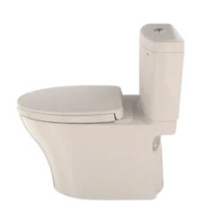 TOTO Aquia IV Two-Piece Elongated Dual Flush 1.28 and 0.9 GPF Universal Height Toilet with CEFIONTECT, WASHLET+ Ready, Sedona Beige, Vitreous China, MS446124CEMFGN#12