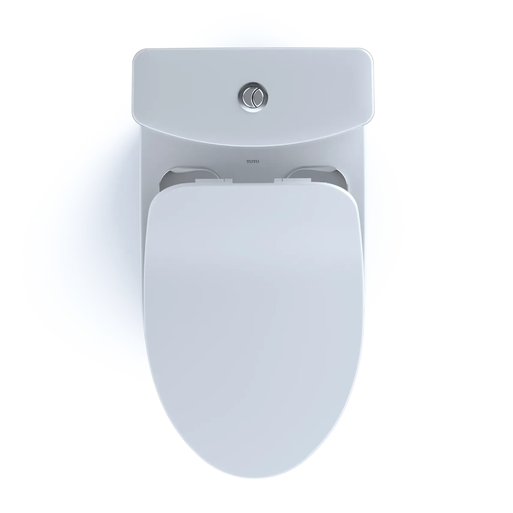 TOTO Aquia IV Two-Piece Elongated Dual Flush 1.28 and 0.9 GPF Toilet with CEFIONTECT and SoftClose Seat, WASHLET+ Ready, Cotton White, Vitreous China, MS446234CEMFGN#01