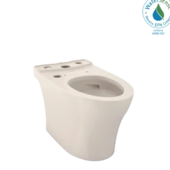 TOTO Aquia IV WASHLET+ Elongated Skirted Toilet Bowl with CEFIONTECT, Sedona Beige, Vitreous China, CT446CEGNT40#12