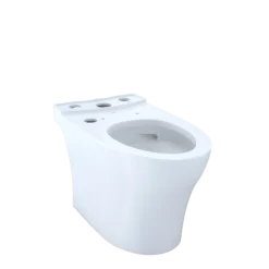 TOTO Aquia IV WASHLET+ Elongated Skirted Toilet Bowl with CEFIONTECT, Cotton White, Vitreous China, CT446CEGNT40#01
