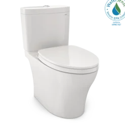 TOTO Aquia IV WASHLET+ Two-Piece Elongated Dual Flush 1.28 and 0.9 GPF Toilet with CEFIONTECT, Colonial White, Vitreous China, MS446124CEMGN#11