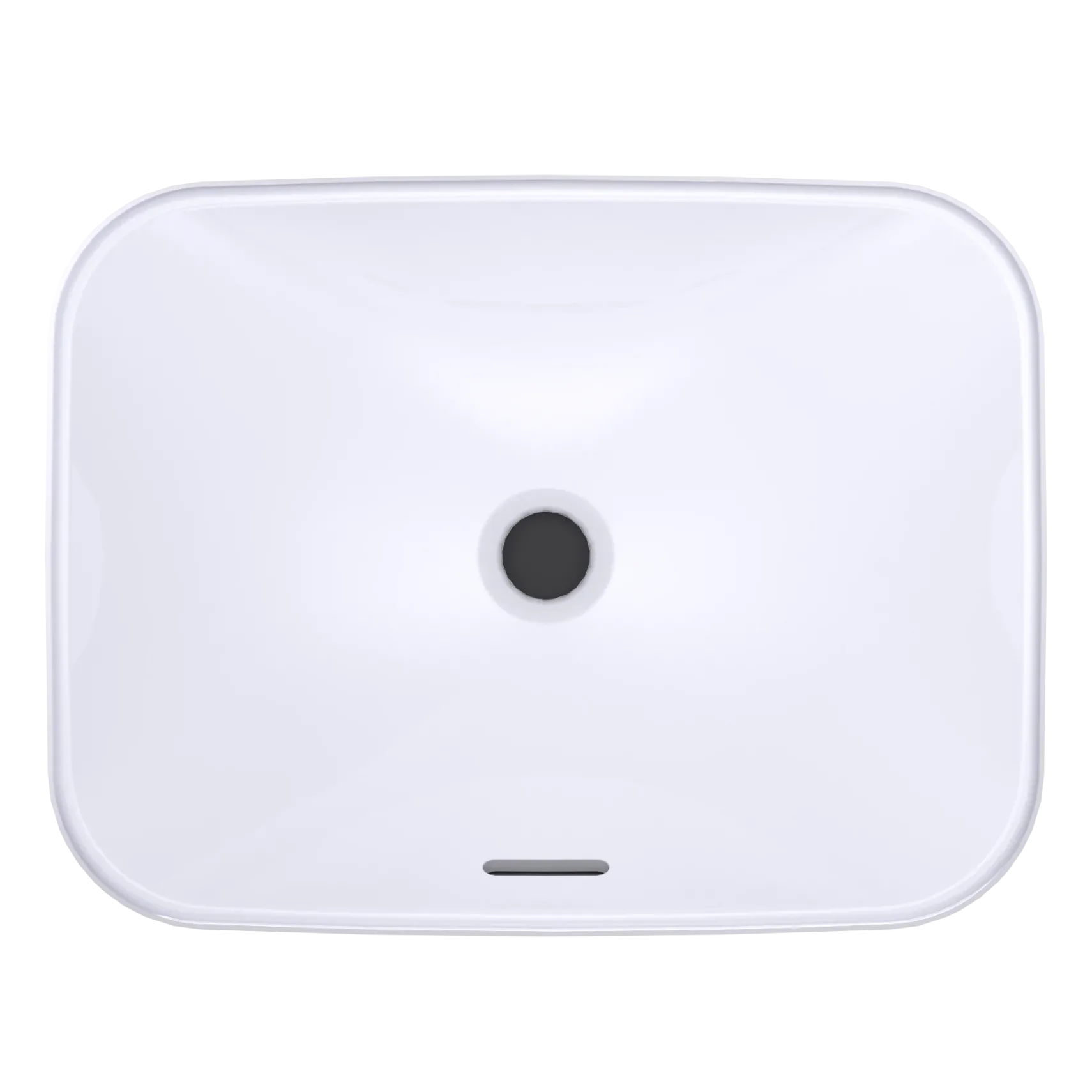 TOTO Arvina Rectangular 20" Vessel Bathroom Sink with CEFIONTECT, Cotton White, Vitreous China, LT425G#01