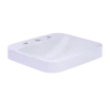 TOTO Arvina Rectangular 20" Vessel Bathroom Sink with CEFIONTECT for 8 Inch Center Faucets, Cotton White, Vitreous China, LT415.8G#01