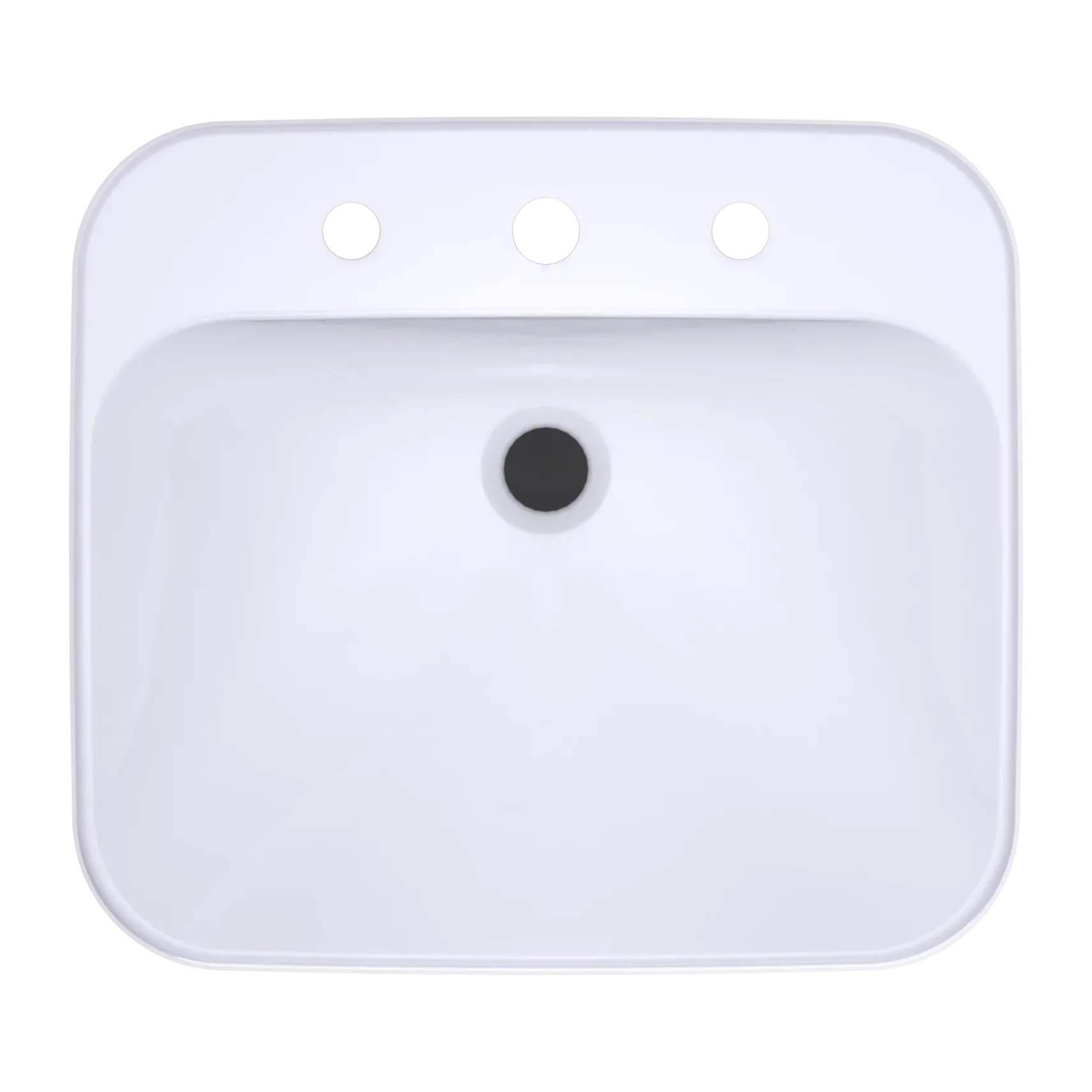 TOTO Arvina Rectangular 20" Vessel Bathroom Sink with CEFIONTECT for 8 Inch Center Faucets, Cotton White, Vitreous China, LT415.8G#01