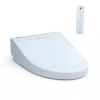 TOTO C5 WASHLET+ Ready Electronic Bidet Toilet Seat with PREMIST and EWATER+ Wand Cleaning, Elongated, Cotton White, Plastic, SW3084T40#01