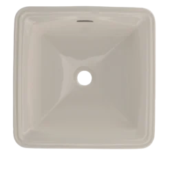 TOTO Connelly Square Undermount Bathroom Sink with CEFIONTECT, Sedona Beige, Vitreous China, LT491G#12