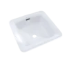 TOTO Connelly Square Undermount Bathroom Sink with CEFIONTECT, Cotton White, Vitreous China, LT491G#01