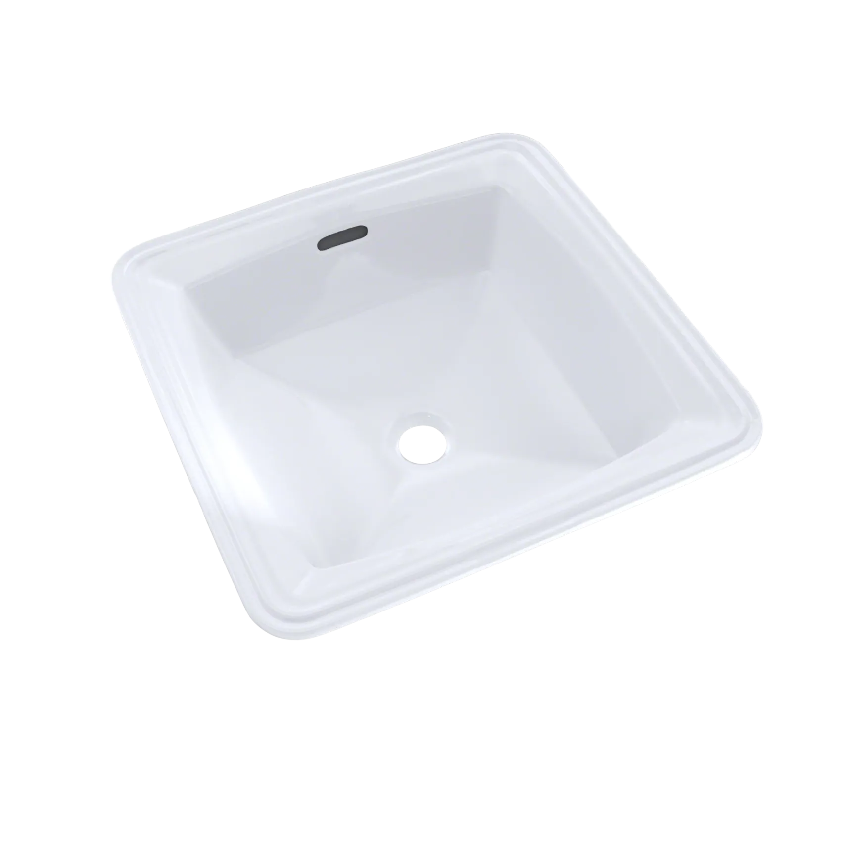 TOTO Connelly Square Undermount Bathroom Sink with CEFIONTECT, Cotton White, Vitreous China, LT491G#01