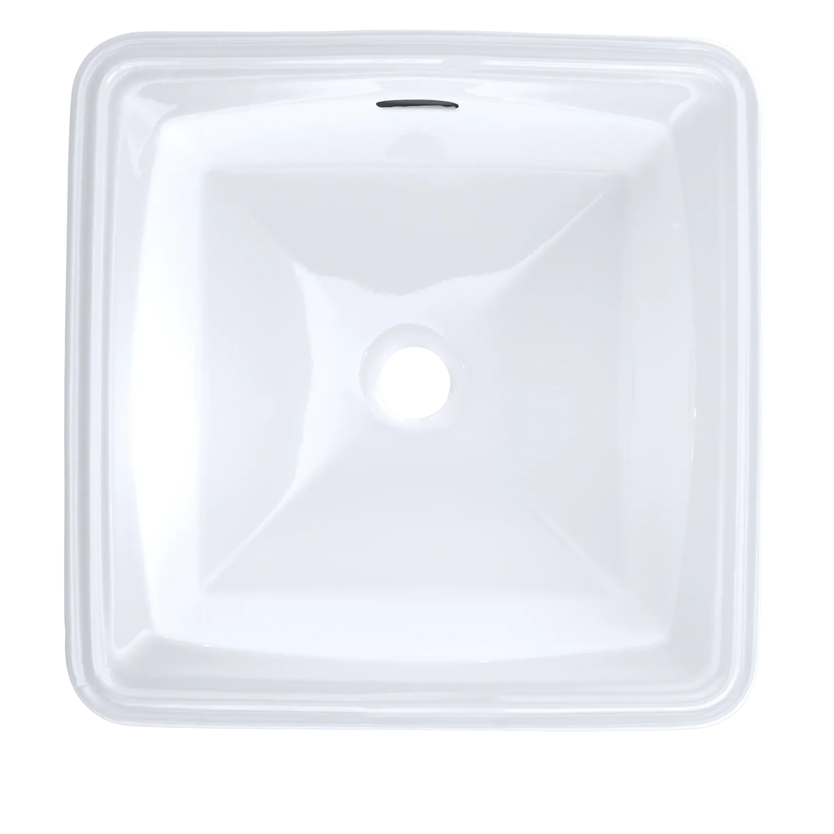 TOTO Connelly Square Undermount Bathroom Sink with CEFIONTECT, Cotton White, Vitreous China, LT491G#01