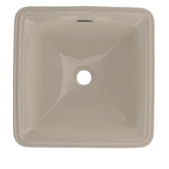 TOTO Connelly Square Undermount Bathroom Sink with CEFIONTECT, Bone, Vitreous China, LT491G#03