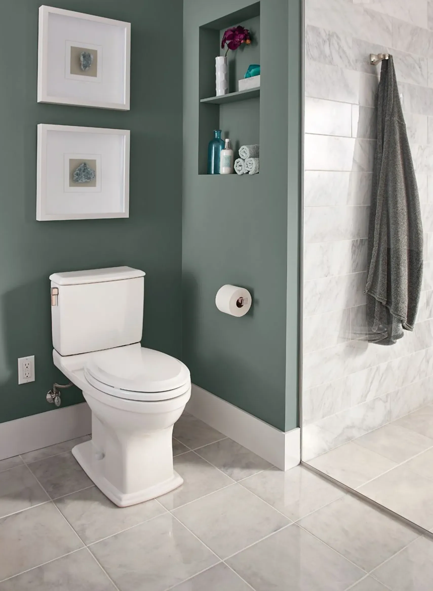 TOTO Connelly Two-Piece Elongated Dual-Max, Dual Flush 1.28 and 0.9 GPF Universal Height Toilet, Ebony, Vitreous China, CST494CEMF#51