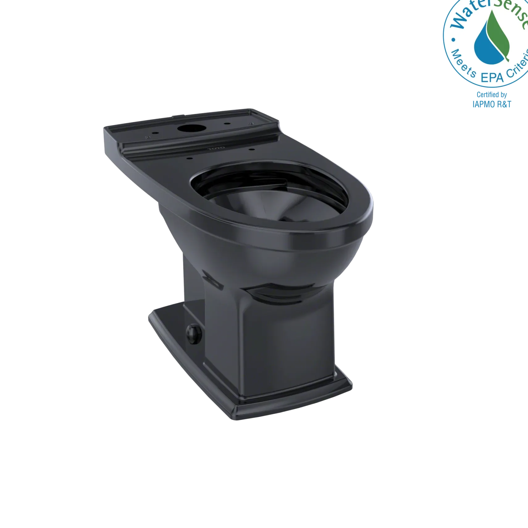 TOTO Connelly Universal Height Elongated Toilet Bowl, Ebony, Vitreous China, CT494CEF#51