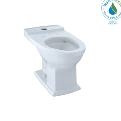 TOTO Connelly Universal Height Elongated Toilet Bowl with CEFIONTECT, Cotton White, Vitreous China, CT494CEFG#01
