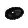 TOTO Dantesca Oval Undermount Bathroom Sink, Ebony, Vitreous China, LT597#51