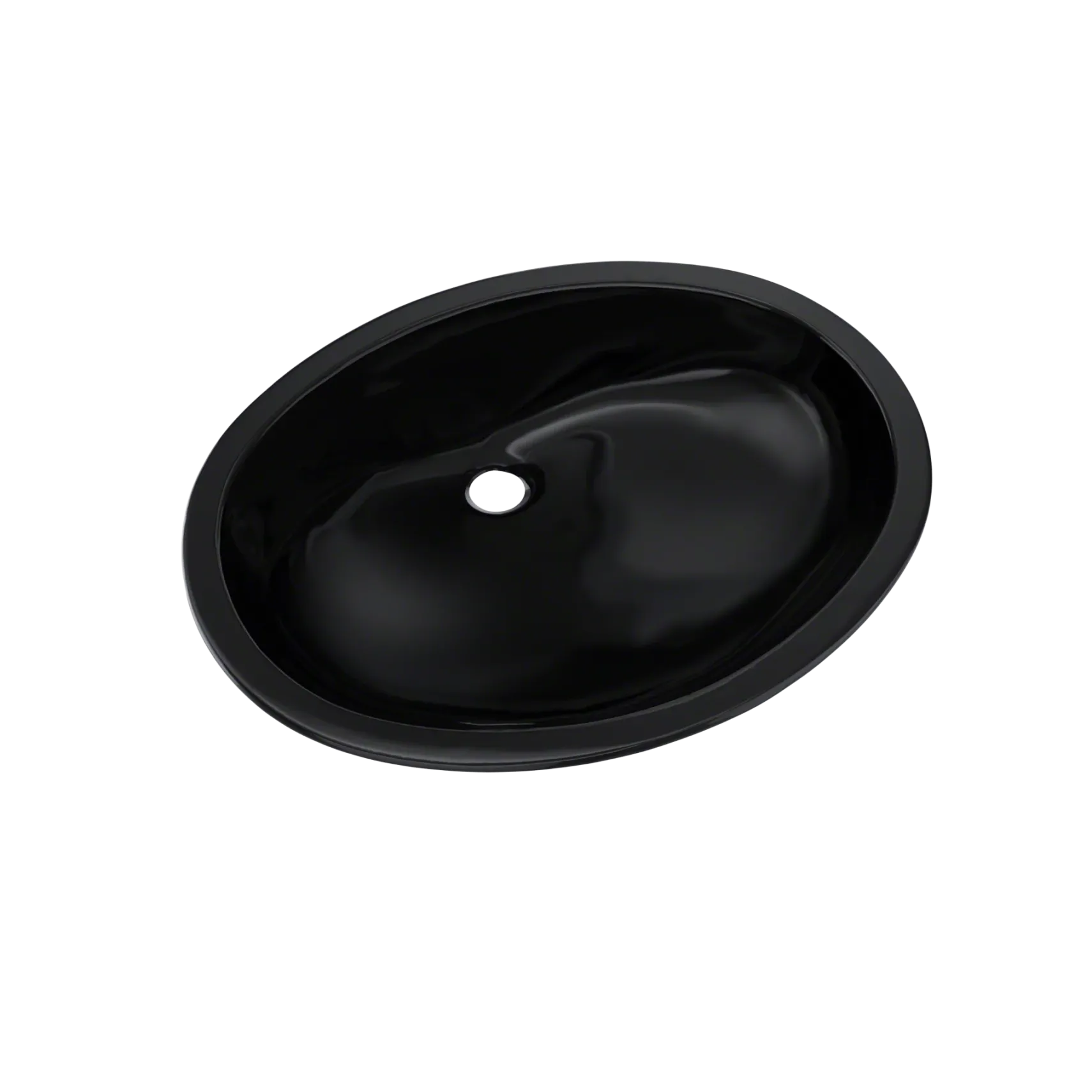 TOTO Dantesca Oval Undermount Bathroom Sink, Ebony, Vitreous China, LT597#51