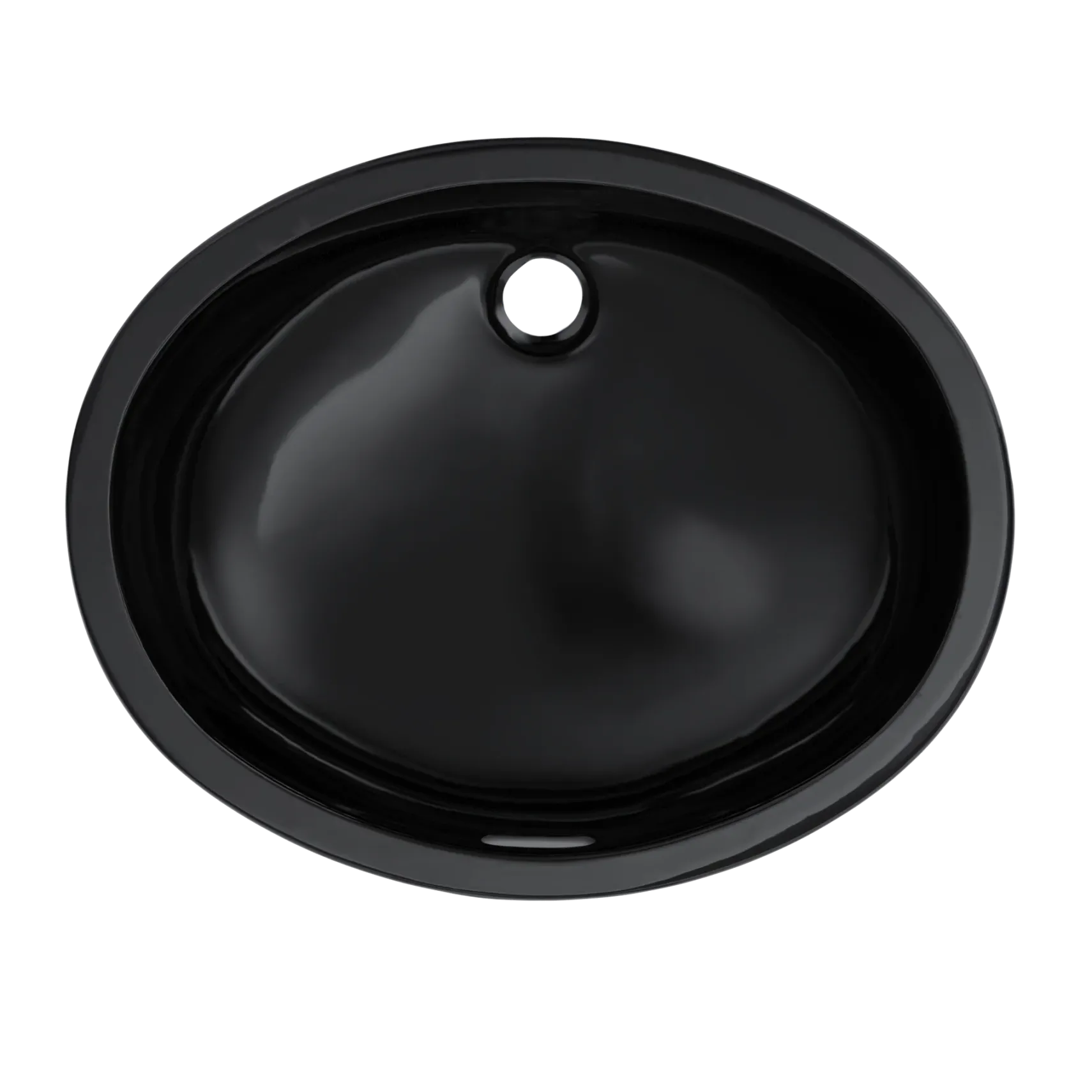 TOTO Dantesca Oval Undermount Bathroom Sink, Ebony, Vitreous China, LT597#51