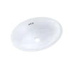 TOTO Dartmouth 17-1/4" x 12-7/8" Oval Undermount Bathroom Sink, Cotton White, Vitreous China, LT643#01