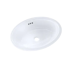 TOTO Dartmouth 17-1/4" x 12-7/8" Oval Undermount Bathroom Sink, Cotton White, Vitreous China, LT643#01