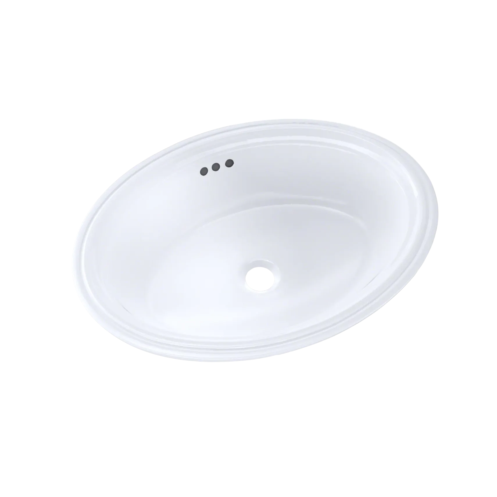 TOTO Dartmouth 18-3/4" x 13-3/4" Oval Undermount Bathroom Sink, Cotton White, Vitreous China, LT641#01
