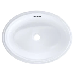 TOTO Dartmouth 18-3/4" x 13-3/4" Oval Undermount Bathroom Sink, Cotton White, Vitreous China, LT641#01