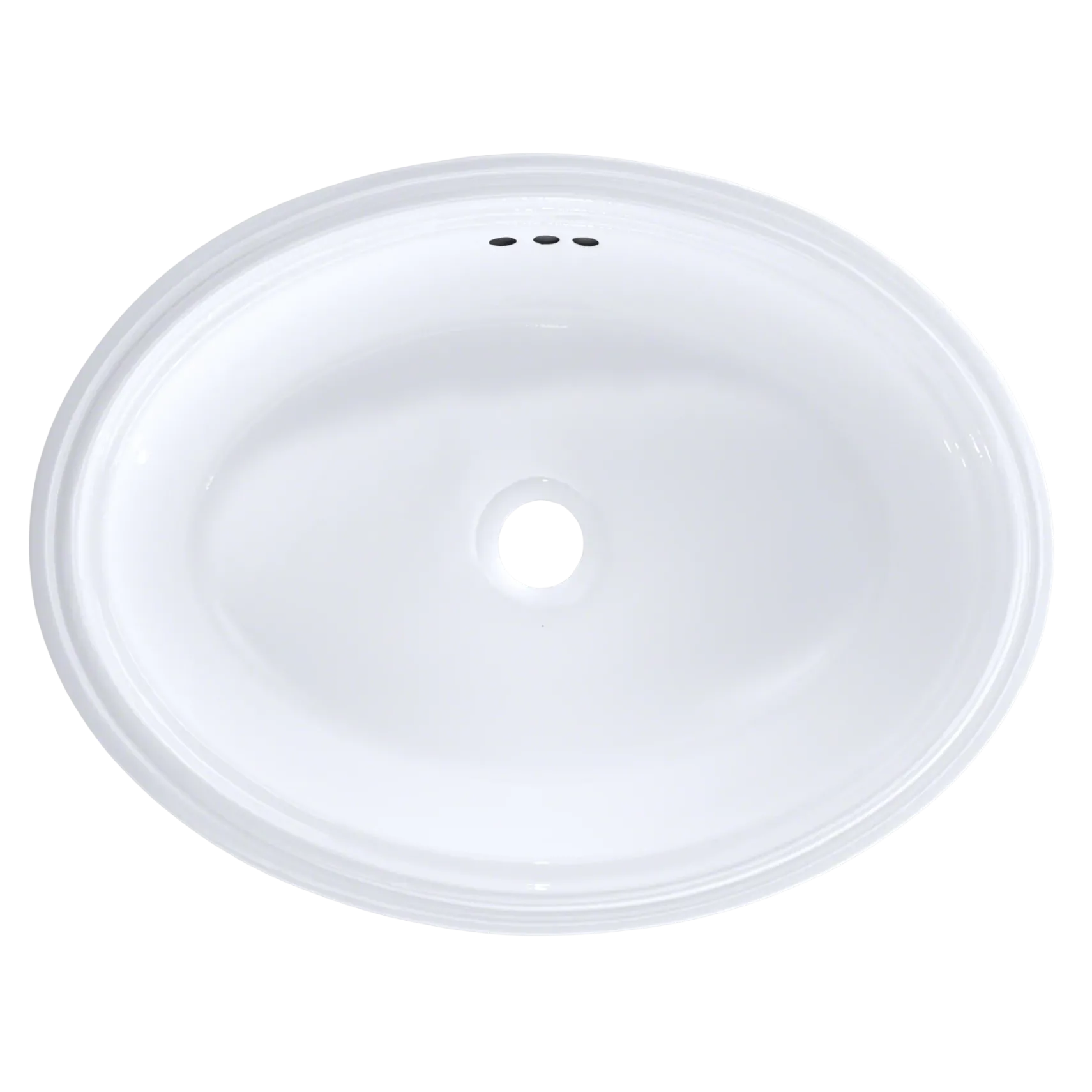 TOTO Dartmouth 18-3/4" x 13-3/4" Oval Undermount Bathroom Sink, Cotton White, Vitreous China, LT641#01
