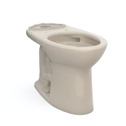 TOTO Drake Elongated TORNADO FLUSH Toilet Bowl with CEFIONTECT, Bone, Vitreous China, C776CEG#03