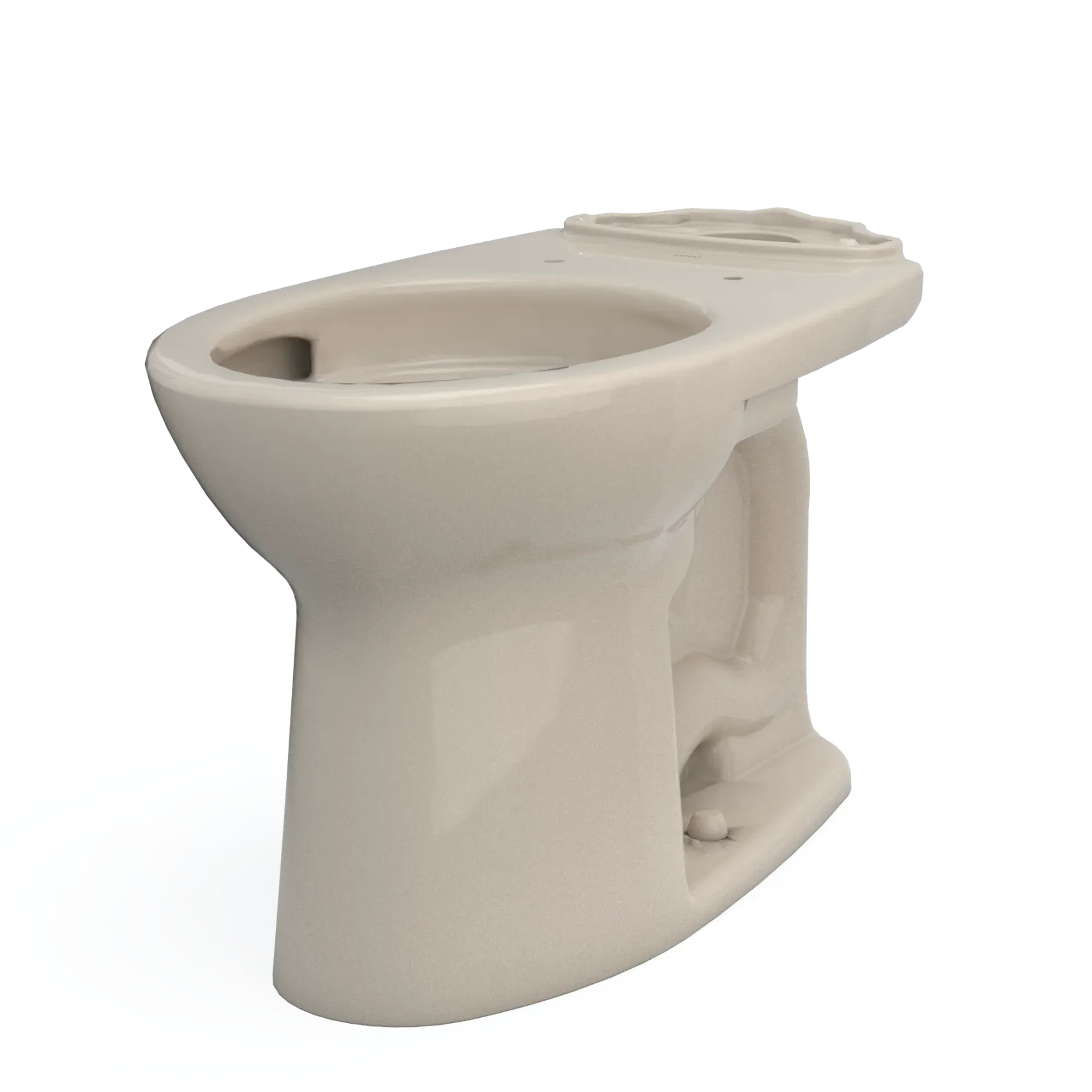 TOTO Drake Elongated TORNADO FLUSH Toilet Bowl with CEFIONTECT, Bone, Vitreous China, C776CEG#03