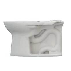 TOTO Drake Elongated Universal Height TORNADO FLUSH Toilet Bowl with CEFIONTECT, Colonial White, Vitreous China, C776CEFG#11