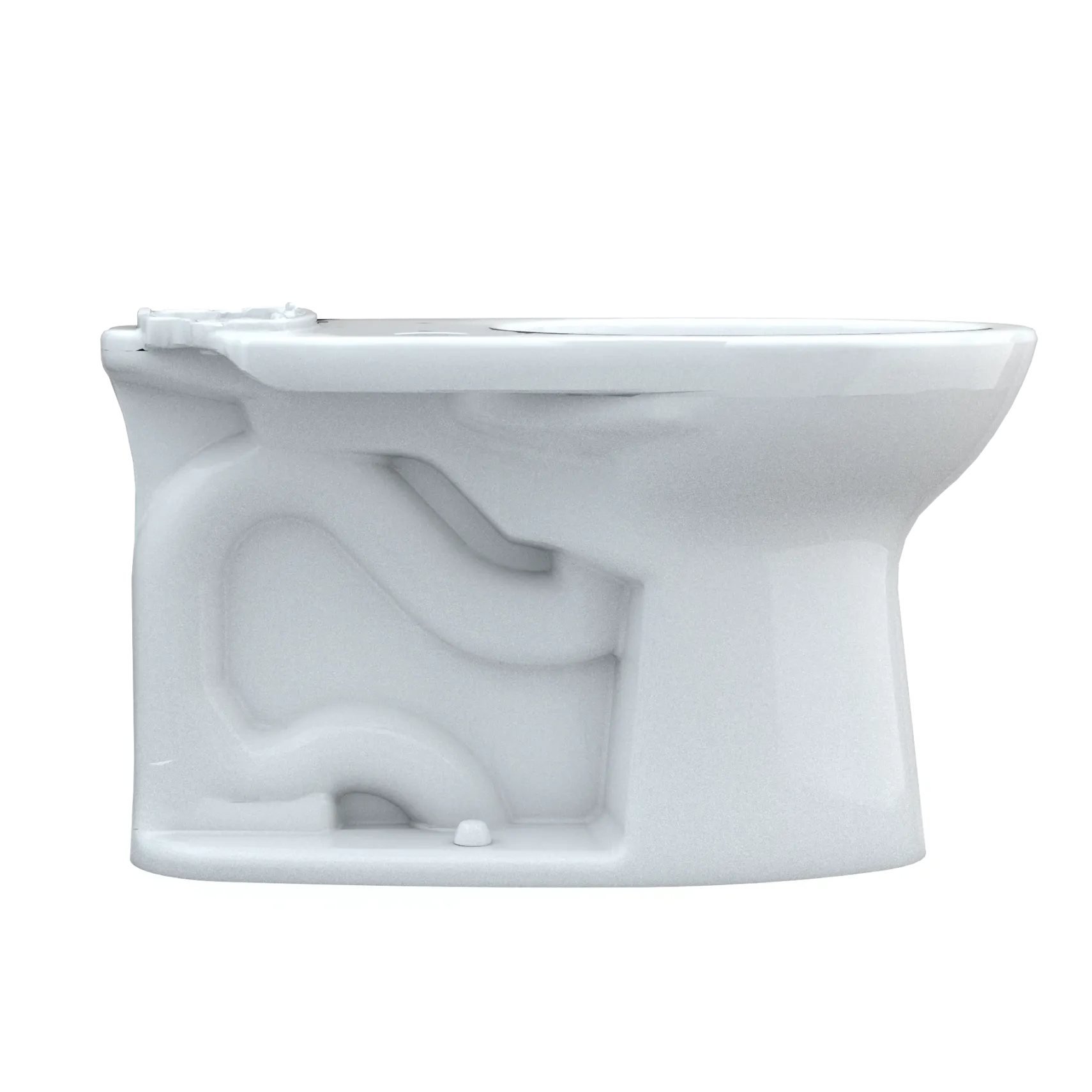 TOTO Drake Elongated Universal Height TORNADO FLUSH Toilet Bowl with CEFIONTECT, WASHLET+ Ready, Cotton White, Vitreous China, C776CEFGT40#01