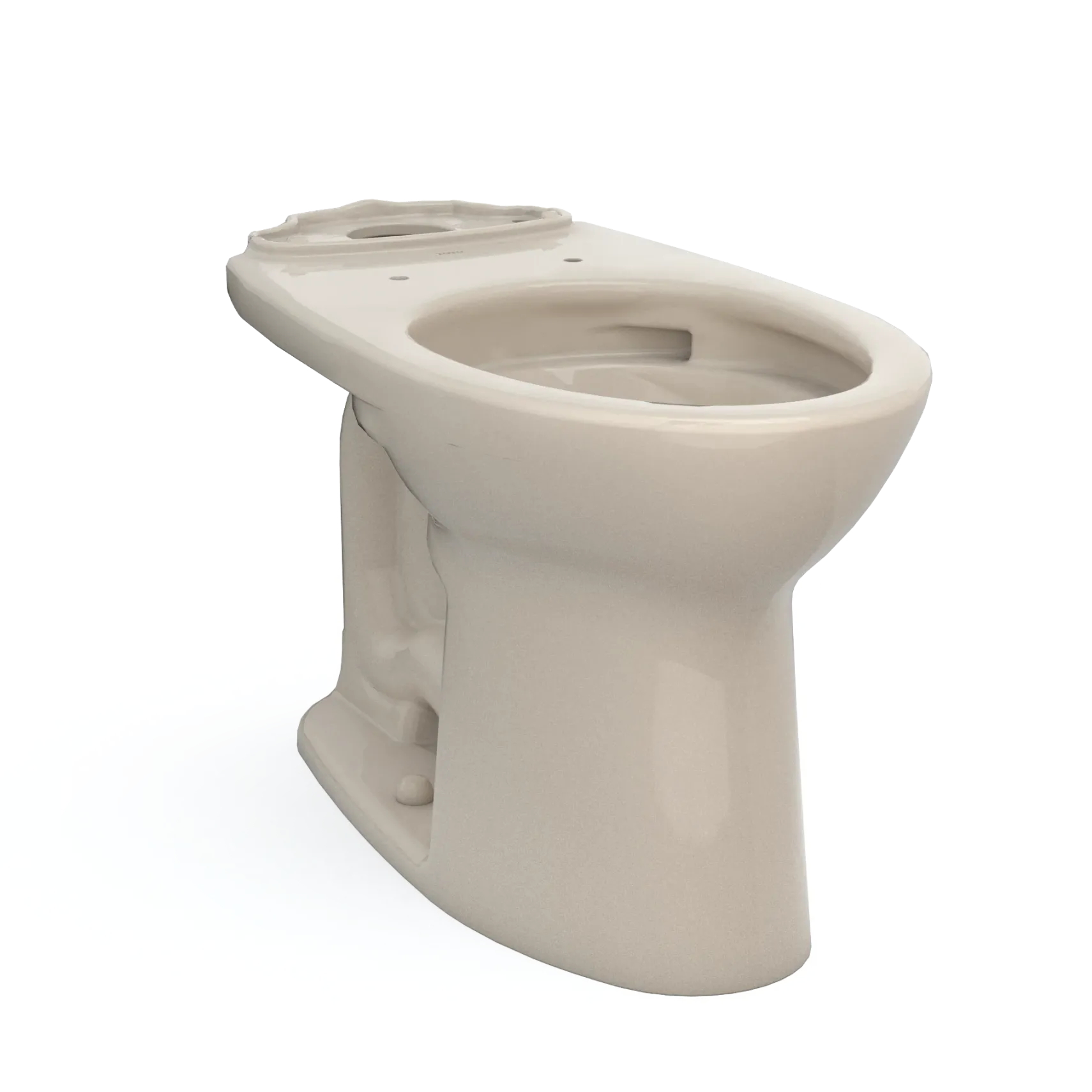 TOTO Drake Elongated Universal Height TORNADO FLUSH Toilet Bowl with CEFIONTECT, Bone, Vitreous China, C776CEFG#03