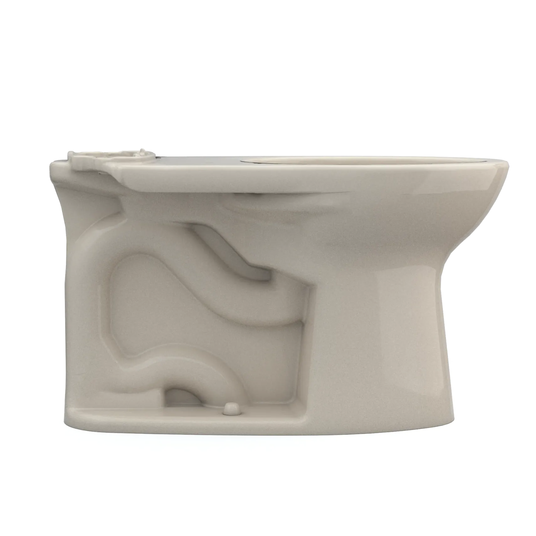 TOTO Drake Elongated Universal Height TORNADO FLUSH Toilet Bowl with CEFIONTECT, Bone, Vitreous China, C776CEFG#03