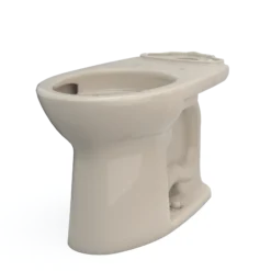 TOTO Drake Elongated Universal Height TORNADO FLUSH Toilet Bowl with CEFIONTECT, Bone, Vitreous China, C776CEFG#03