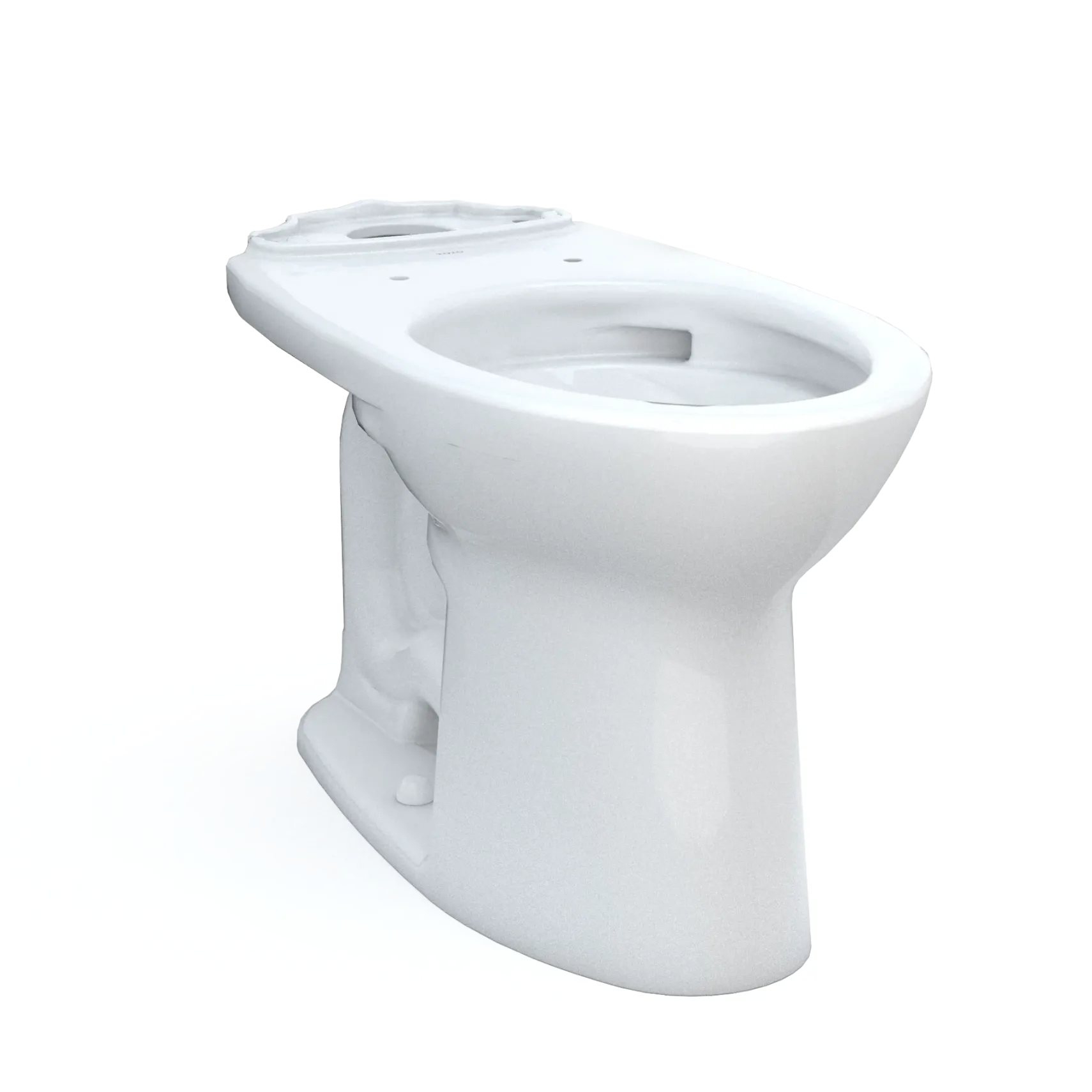 TOTO Drake Elongated Universal Height TORNADO FLUSH Toilet Bowl with CEFIONTECT, Cotton White, Vitreous China, C776CEFG#01
