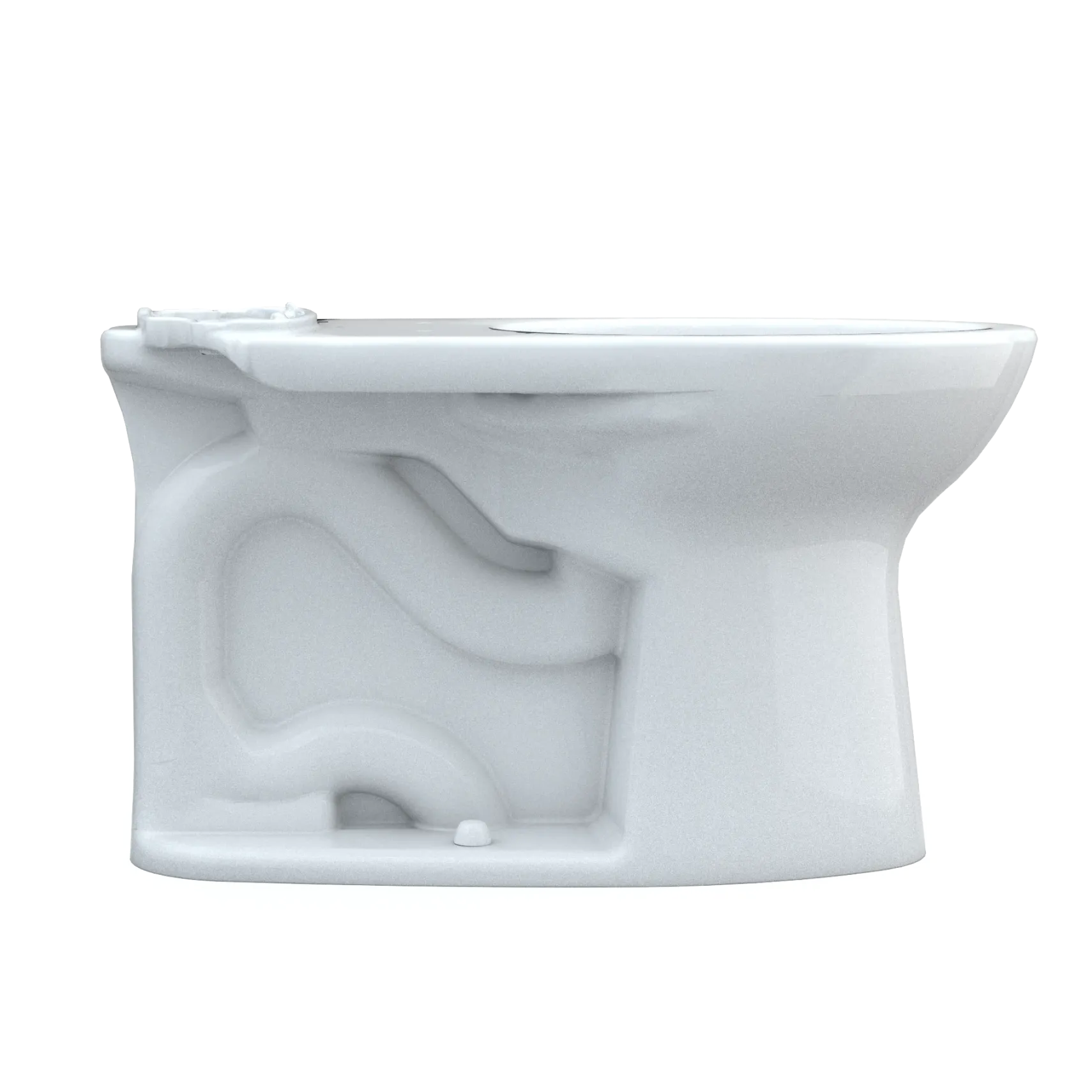 TOTO Drake Elongated Universal Height TORNADO FLUSH Toilet Bowl with CEFIONTECT, Cotton White, Vitreous China, C776CEFG#01