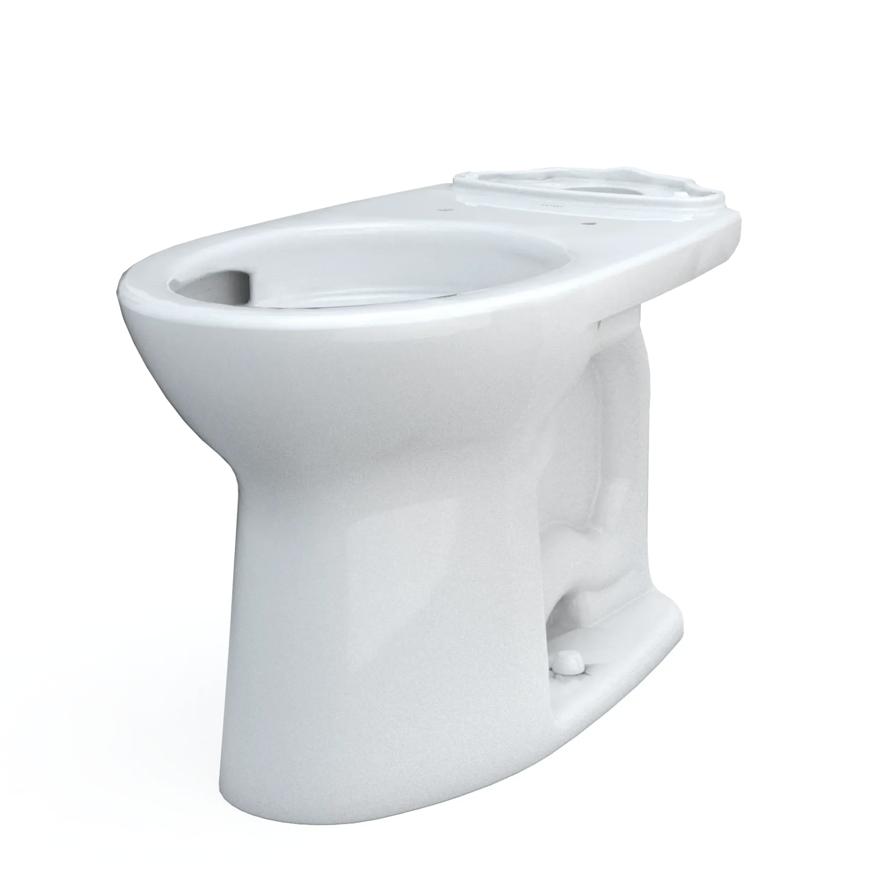 TOTO Drake Elongated Universal Height TORNADO FLUSH Toilet Bowl with CEFIONTECT, Cotton White, Vitreous China, C776CEFG#01