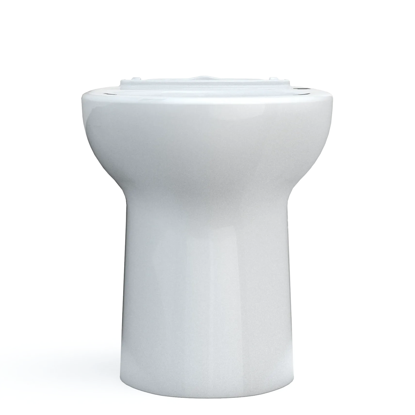 TOTO Drake Elongated Universal Height TORNADO FLUSH Toilet Bowl with CEFIONTECT, Cotton White, Vitreous China, C776CEFG#01