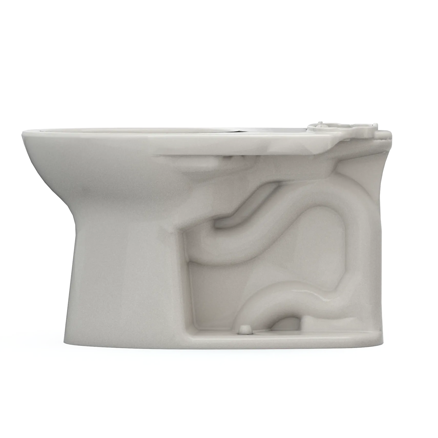 TOTO Drake Elongated Universal Height TORNADO FLUSH Toilet Bowl with CEFIONTECT, Sedona Beige, Vitreous China, C776CEFG#12