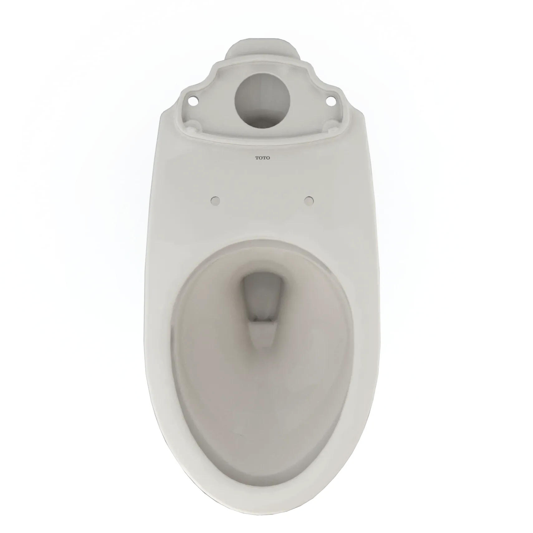 TOTO Drake Elongated Universal Height TORNADO FLUSH Toilet Bowl with CEFIONTECT, Sedona Beige, Vitreous China, C776CEFG#12