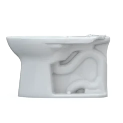TOTO Drake Elongated Universal Height TORNADO FLUSH Toilet Bowl with 10 Inch Rough-In and CEFIONTECT, WASHLET+ Ready, Cotton White, Vitreous China, C776CEFGT40.10#01