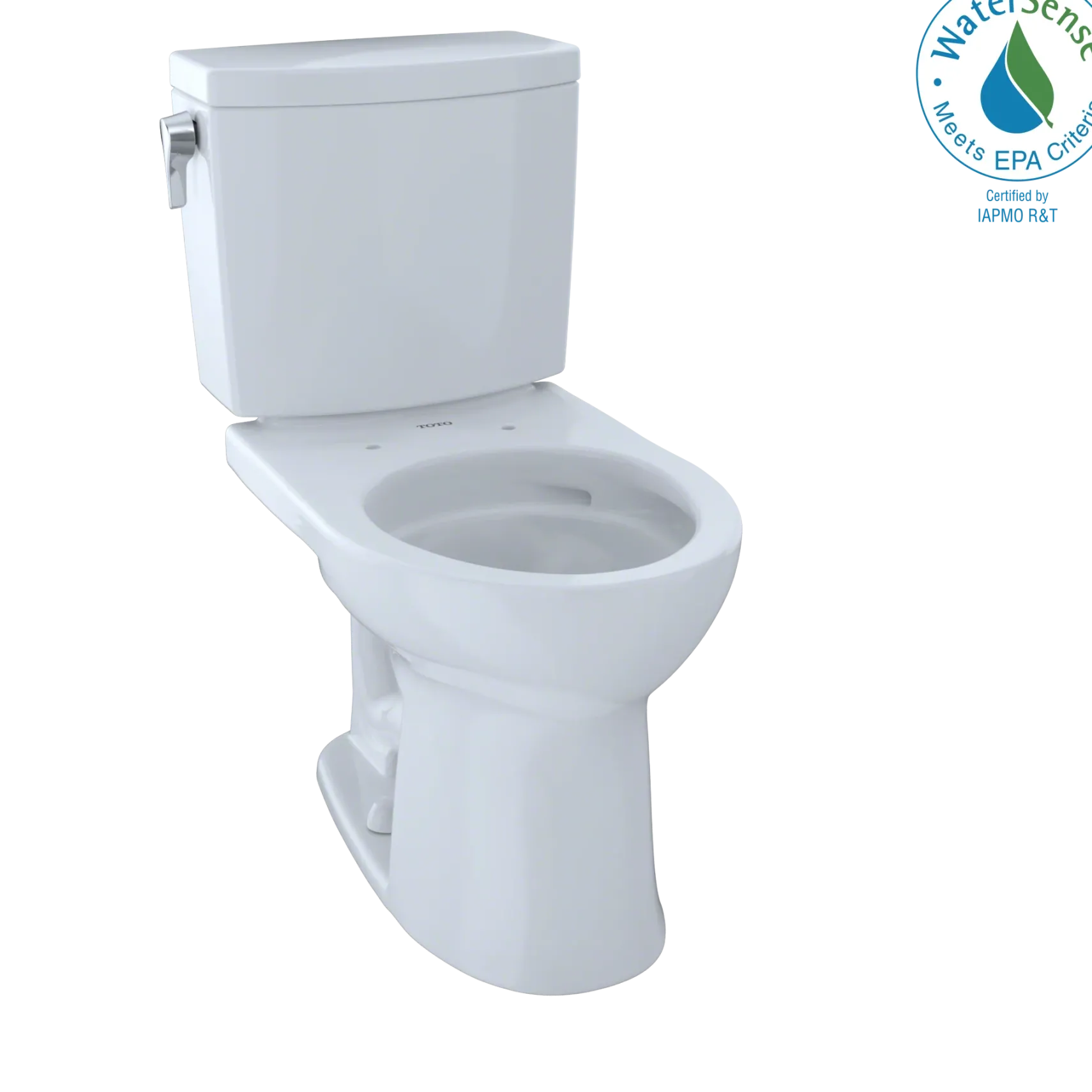 TOTO Drake II 1G Two-Piece Round 1.0 GPF Universal Height Toilet with CEFIONTECT, Cotton White, Vitreous China, CST453CUFG#01