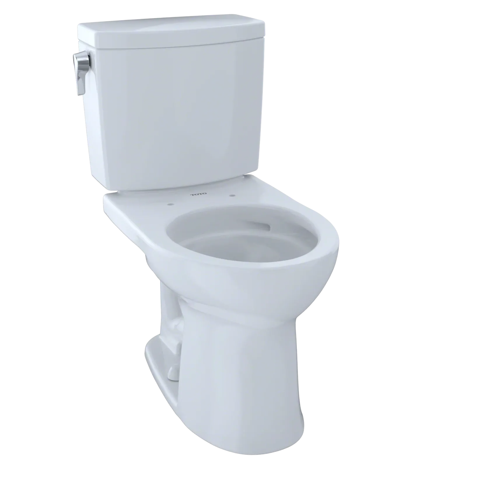 TOTO Drake II 1G Two-Piece Round 1.0 GPF Universal Height Toilet with CEFIONTECT, Cotton White, Vitreous China, CST453CUFG#01