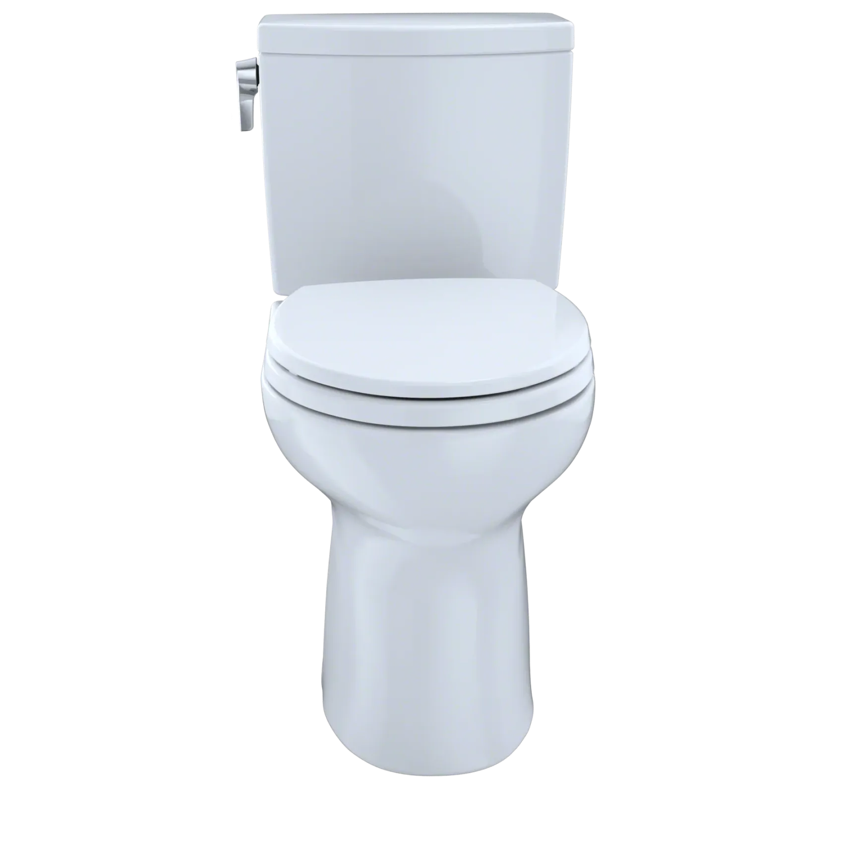 TOTO Drake II 1G Two-Piece Round 1.0 GPF Universal Height Toilet with CEFIONTECT, Cotton White, Vitreous China, CST453CUFG#01