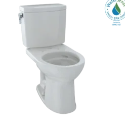 TOTO Drake II 1G Two-Piece Round 1.0 GPF Universal Height Toilet with CEFIONTECT, Colonial White, Vitreous China, CST453CUFG#11